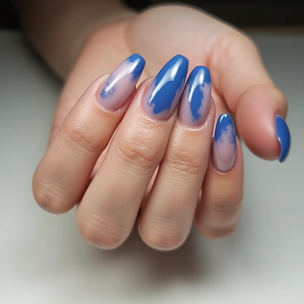 February's Blue Nail