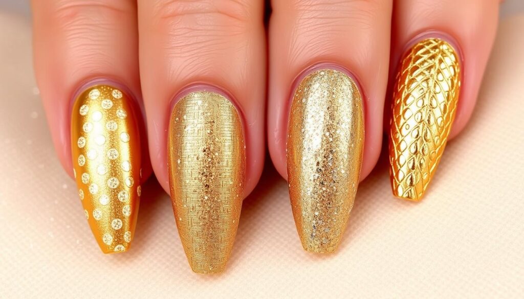 Gold Nail Designs